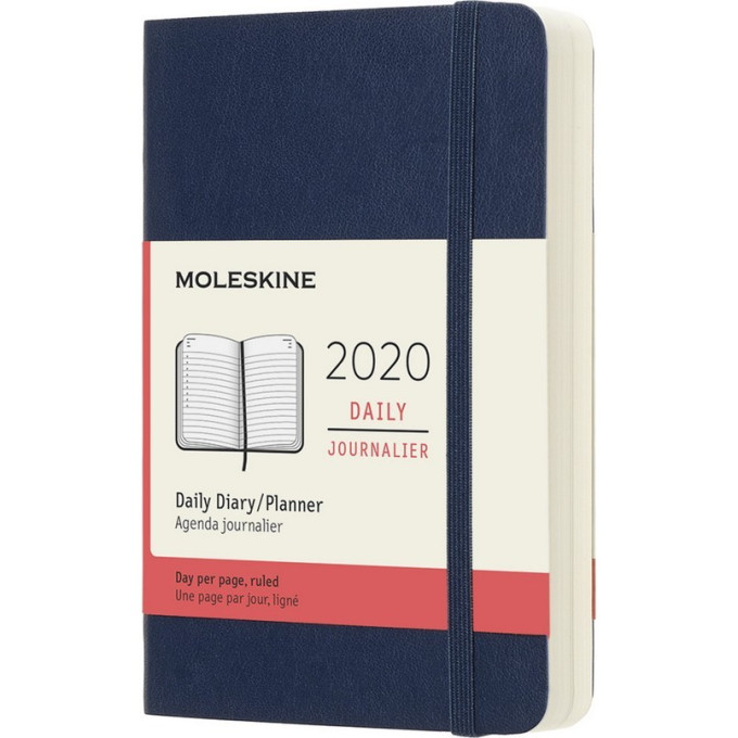 Ежедневник MOLESKINE Classic Soft Pocket, синий сапфир DSB2012DC2